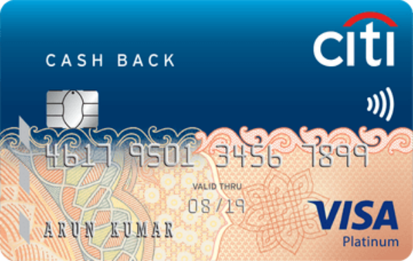 Citibank Cash Back Credit Card