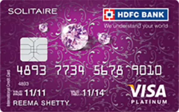 HDFC Solitaire Credit Card HDFC Solitaire Credit Card