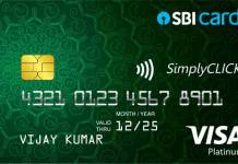 SimplyCLICK SBI Credit Card