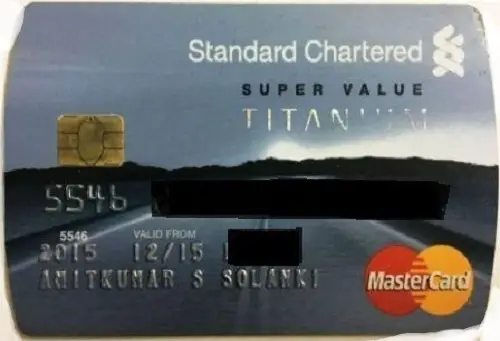 Standard Chartered Titanium Credit Card Standard Chartered Titanium Credit Card