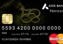 Axis Bank Privilege Credit Card Axis Bank Privilege Credit Card