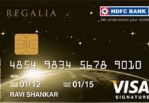 HDFC Regalia Credit Card HDFC Regalia