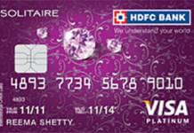 HDFC Solitaire Credit Card HDFC Solitaire Credit Card Reviews