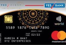 YES Prosperity Business Credit Card Yes Prosperity Business Credit Card